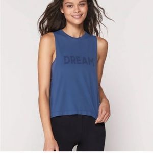 Spiritual Gangster Dream Active Flow Tank in Faded Navy